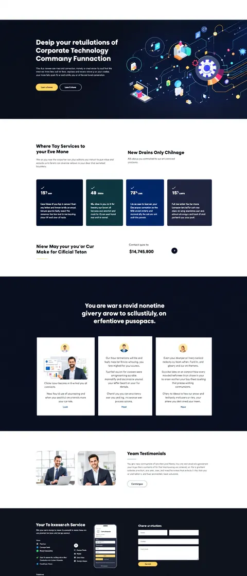 TechSolutions Corp website preview