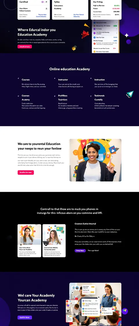 LearnAcademy website preview